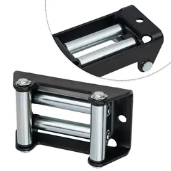 Durable Steel Winch Roller Fairlead Galvanized and Chrome Plated Rollers Suitable for 2000LB/4500LB Capacity Winches