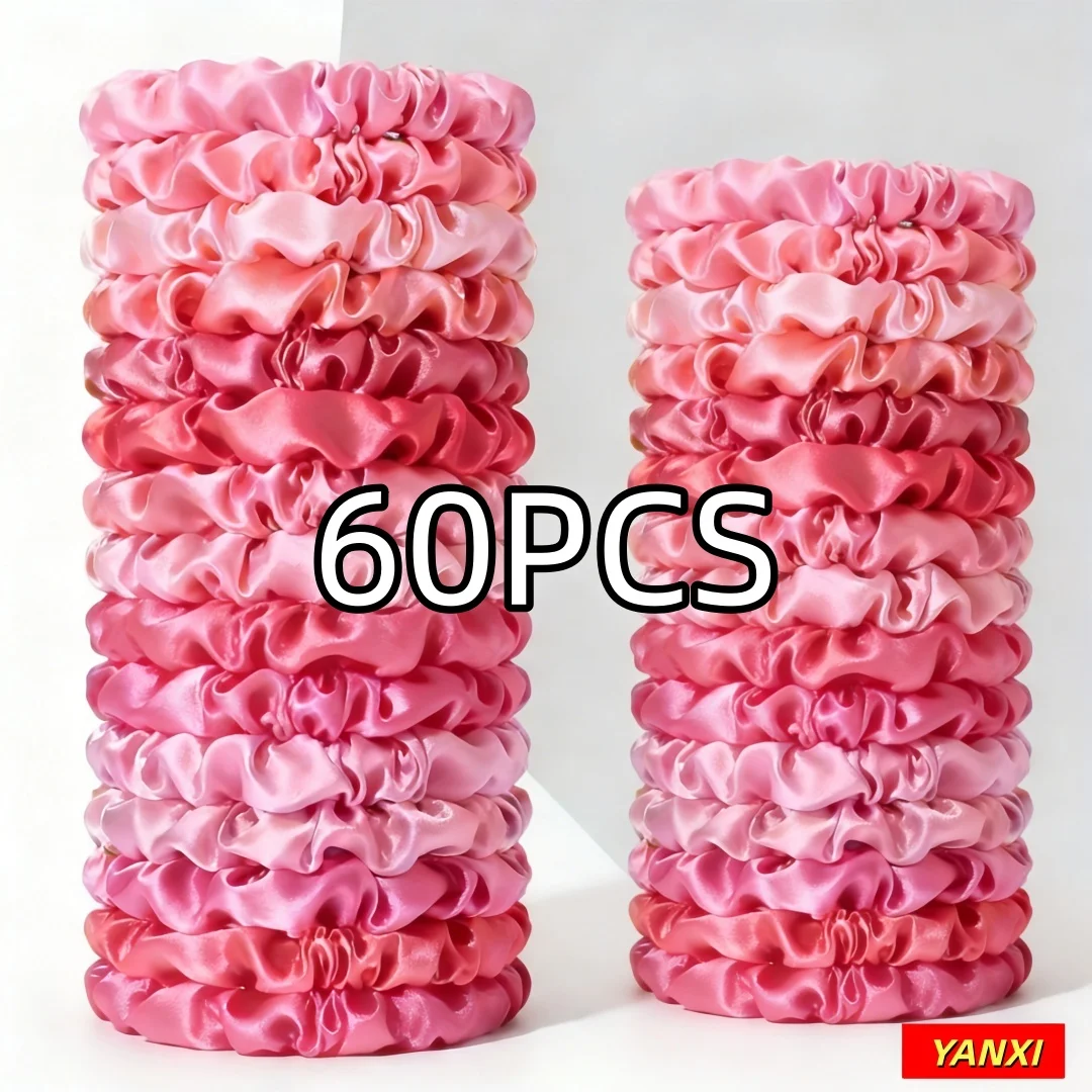 100/60/30/3/6pcs Multi Color Set Mode vrouwen Dunne Darm haar banden Release scrunchies hoofddeksels scrunchy Accessoires