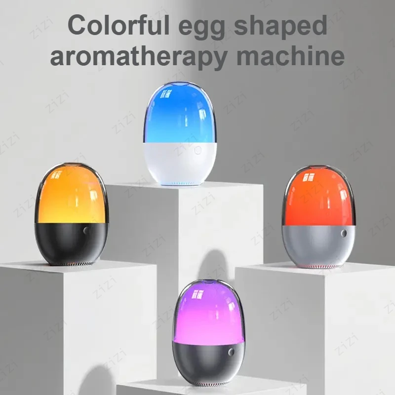 Colorful Egg Shaped Humidifying Essential Oil Aromatherapy Machine USB Silent Night Light Aromatherapy Machine