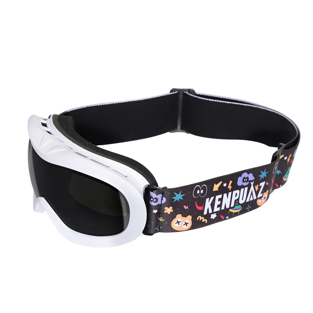

Kenpuaz Outdoor Kids Sports Double Layer Ski Goggles Mask Anti-Fog Adjustable Mirror Strap Snow Glasses Snowboard Skiing Eyewear