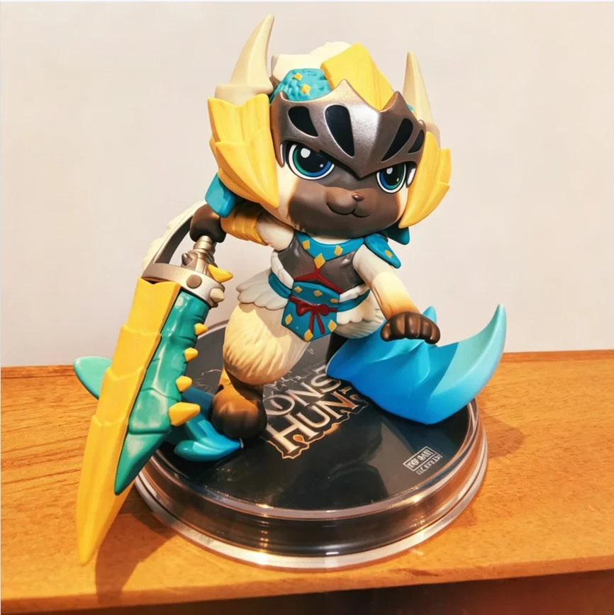 POP MART Monster Hunter Palico Series Blind Box Mystery Unboxing Lovely Doll Figure Desktop Toy Gift Collectible