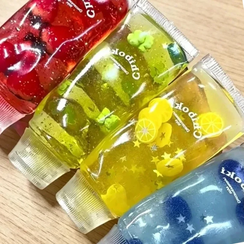 Jouet sensoriel anti-stress en forme de dentifrice fourré aux fruits, en maltose, doux, à remontée lente, déformable, à presser, squishy, fidget