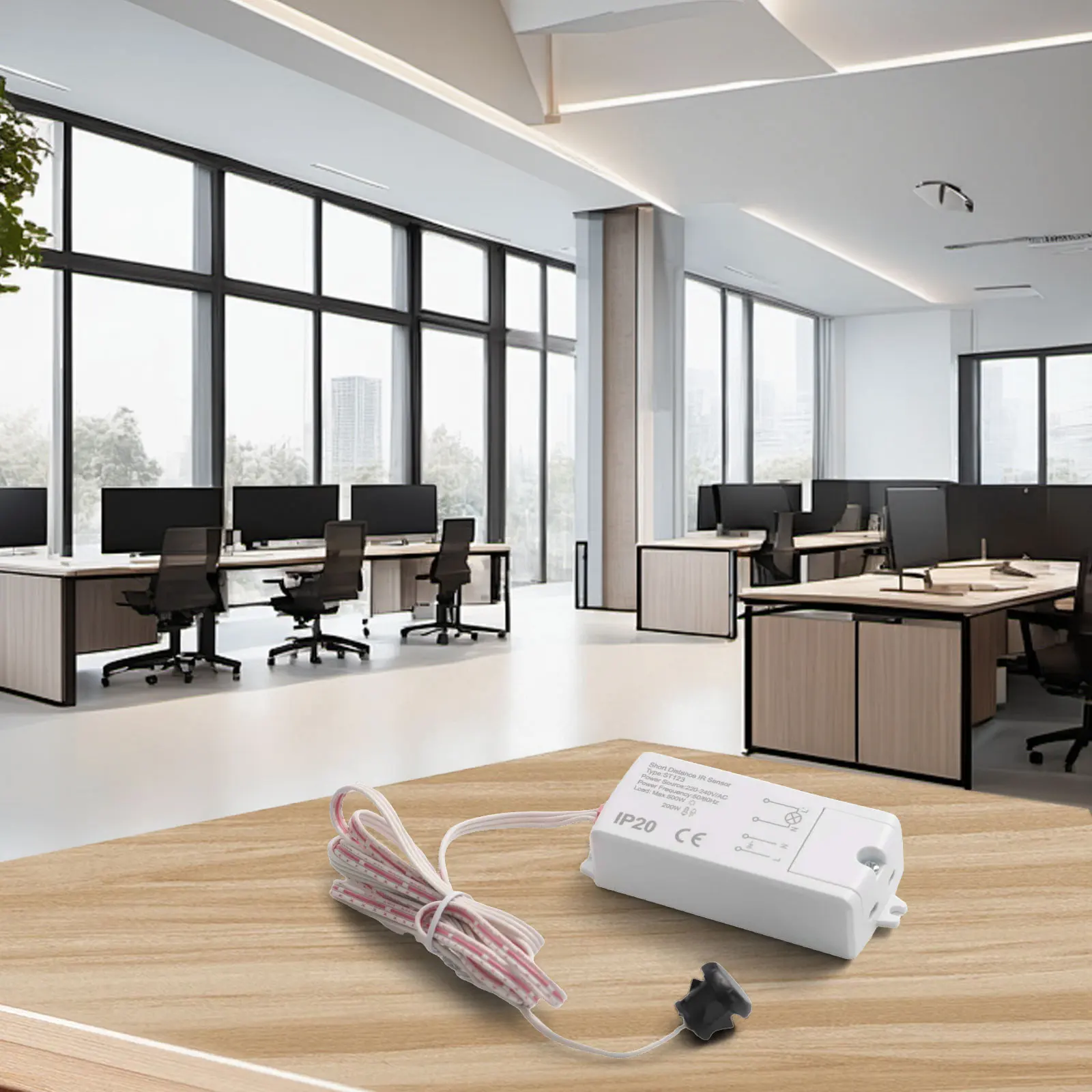 Kitchen Environment 1.5m Cable Length Door Sensor Switch Automatic Light Control Compact Design Easy Installation