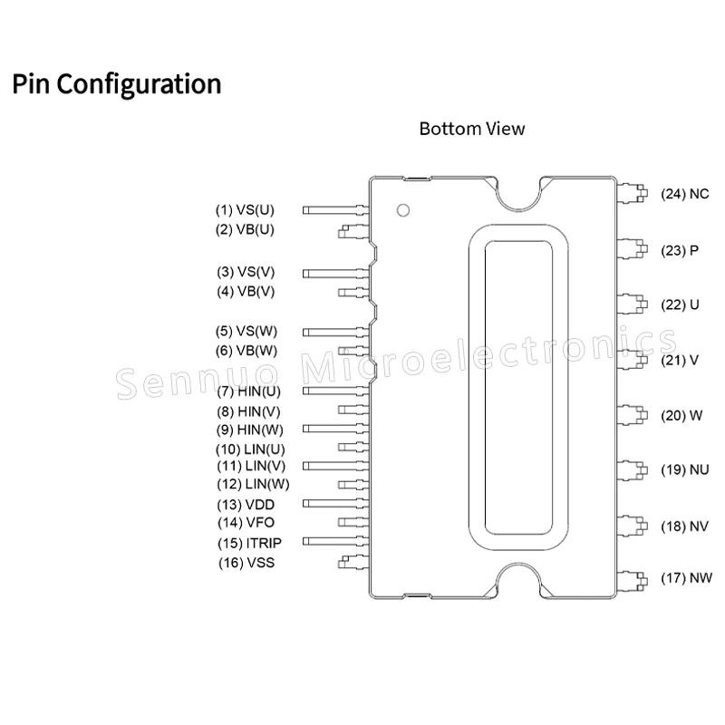 1Pcs IKCM10H60GA Power Driver Module IGBT 3 Phase 600 V 10 A 24-PowerDIP Module