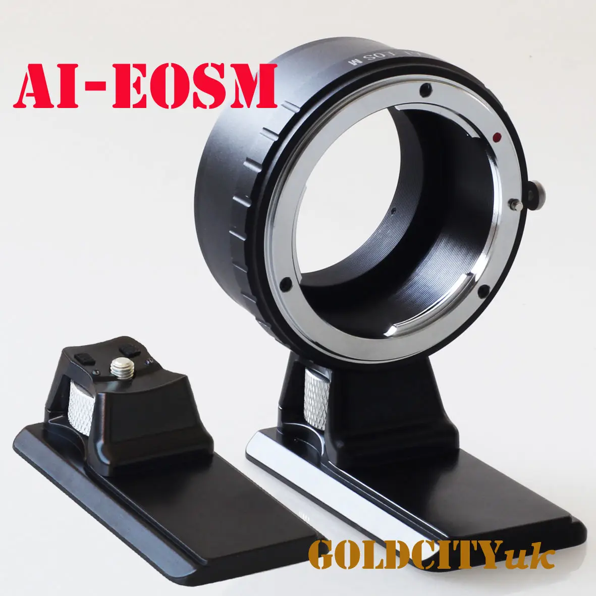 AI-EOSM adapter with tripod for nikon AI lens to Canon EOSM EF-M eosm/m1/m2/m3/m5/m6/m10/m50/m100 Mirrorless Camera