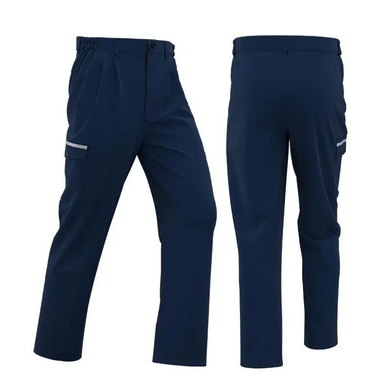 Men'S Multi Pocket Anti Static Pants Workshop Mechanical Electrician Welder Repair Painter Maintenance Worker Overalls Trouse