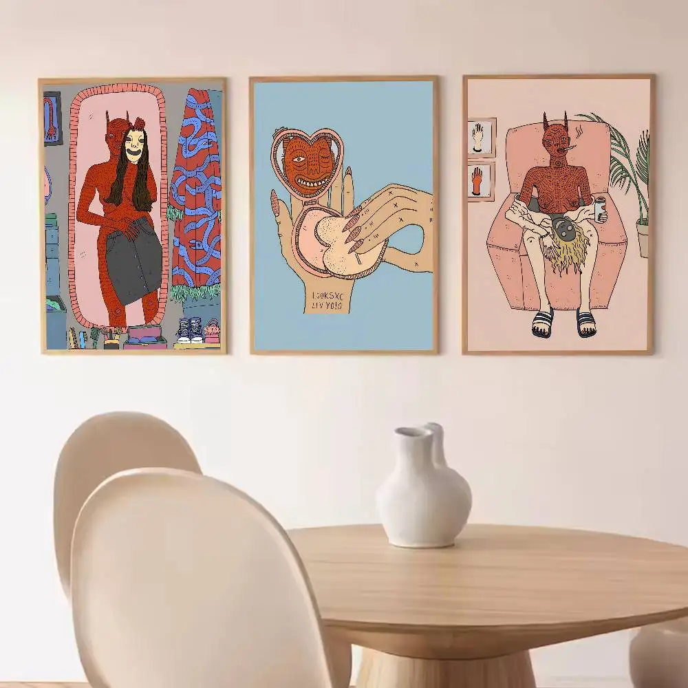 بولي ولا الفن ملصق ورقة طباعة غرفة المعيشة المنزلي غرفة نوم مدخل بار مقهى الفن اللوحة الديكور #2