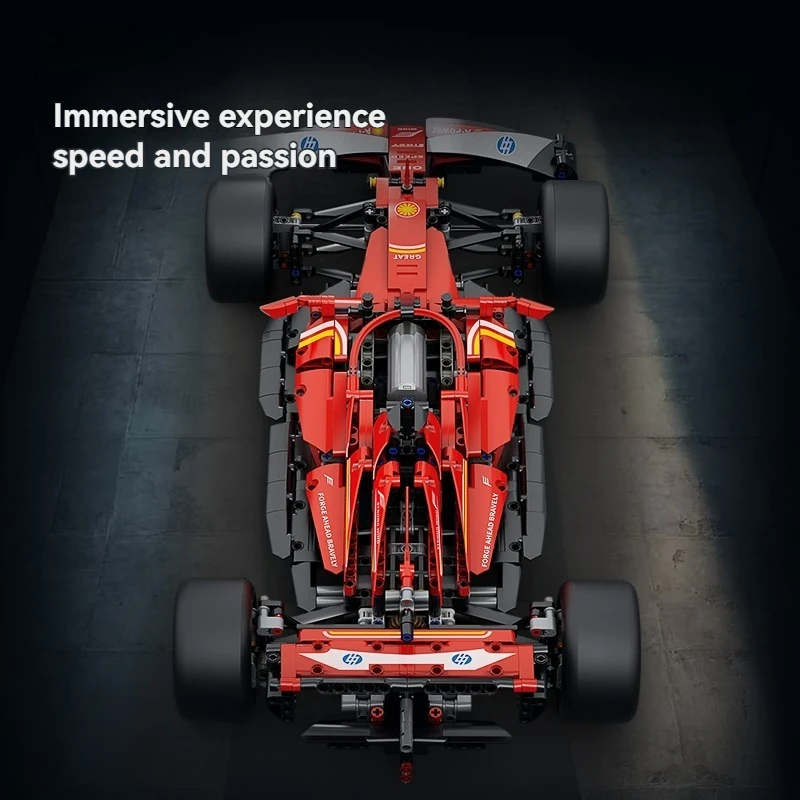 Bloques de construcción educativos para niños, 1000 Uds., coche de carreras de juguete, modelo 3D, estilo MOC creativo, película clásica multicolor, regalo