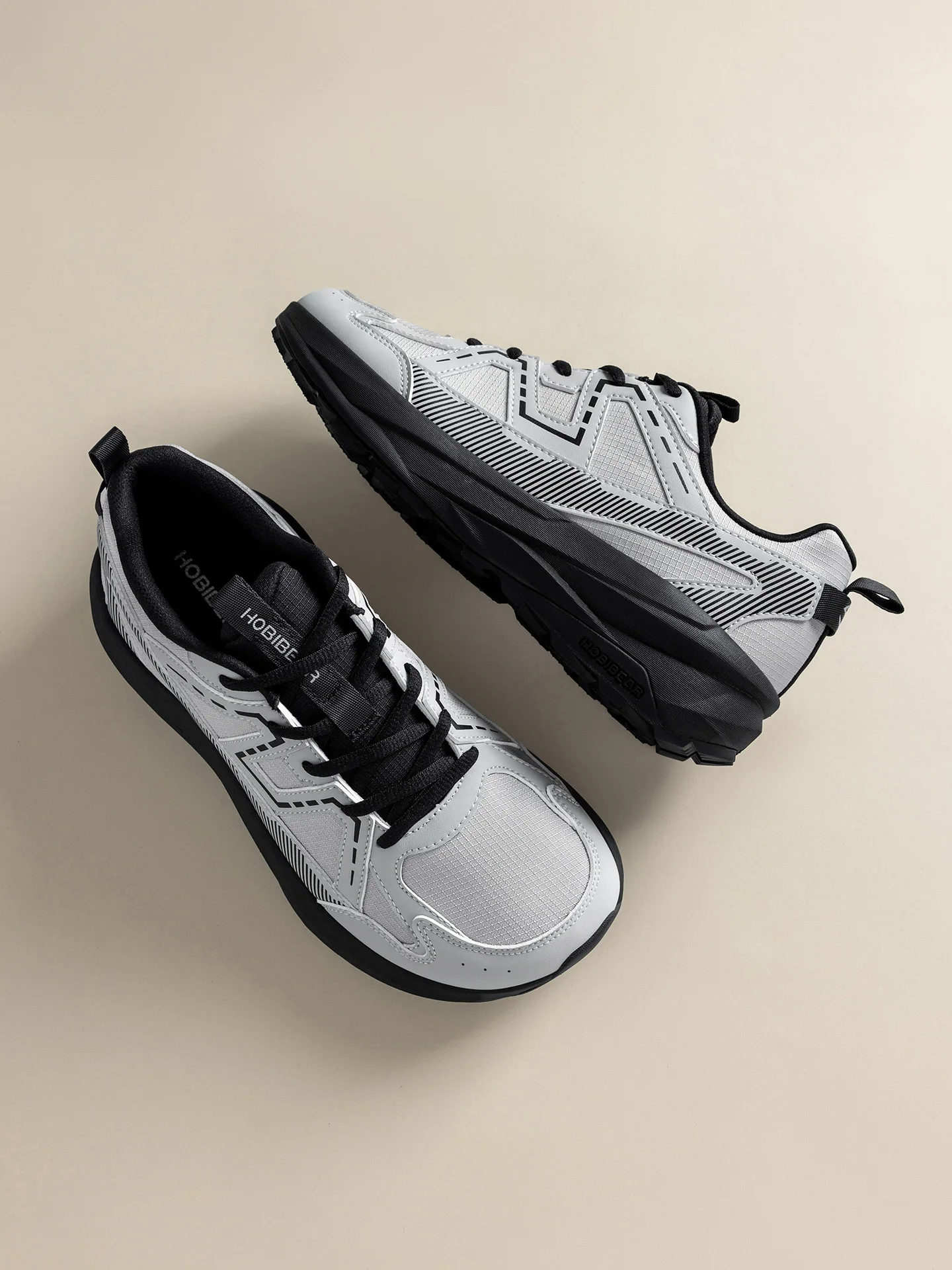 HOBIBEAR Laufschuhe mit breiter Zehenbox, Unisex-Trail-Runner-Sneaker, rutschfeste, leichte Outdoor-Jogging-Schuhe für Männer und Frauen – Detail 3