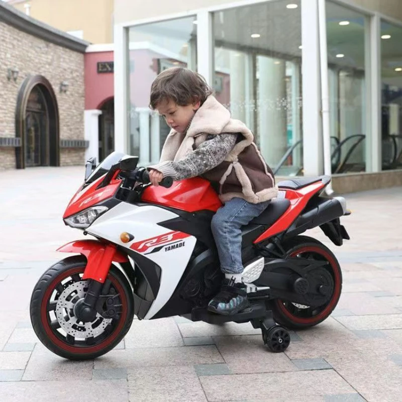 Elektryczny motocykl dla dzieci, pojazd do jazdy dla dzieci w wieku od 4 do 9 lat, mocny silnik, muzyka, światła, bateria o dużej wytrzymałości, koła antypoślizgowe.