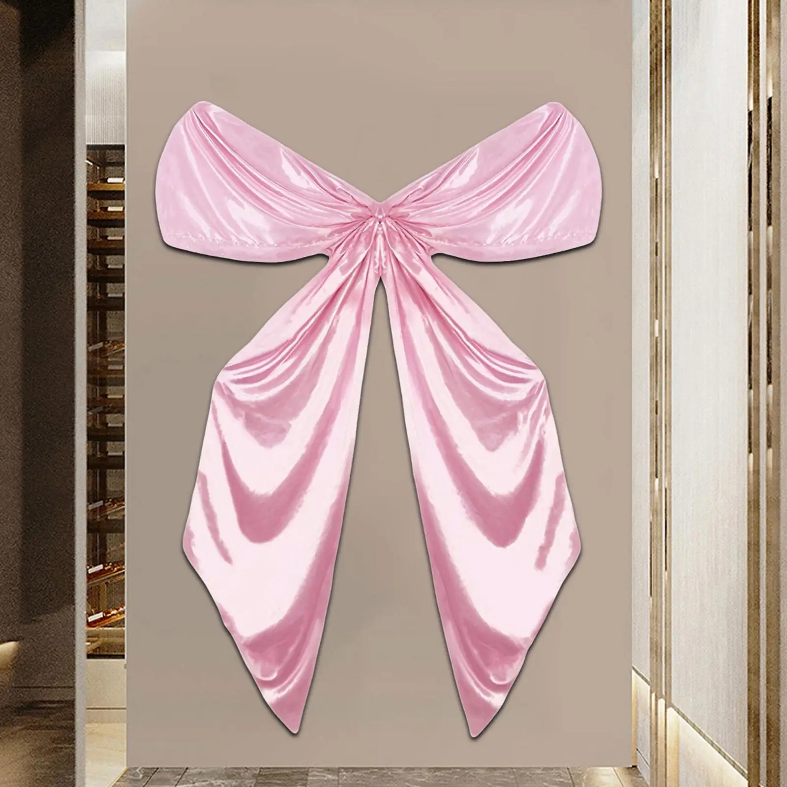 

Большой розовый бант для девочек и женщин, домашний декор, подвесной подарок, настенный декор, лента, бант для девичника, окна, свадьбы, помолвки