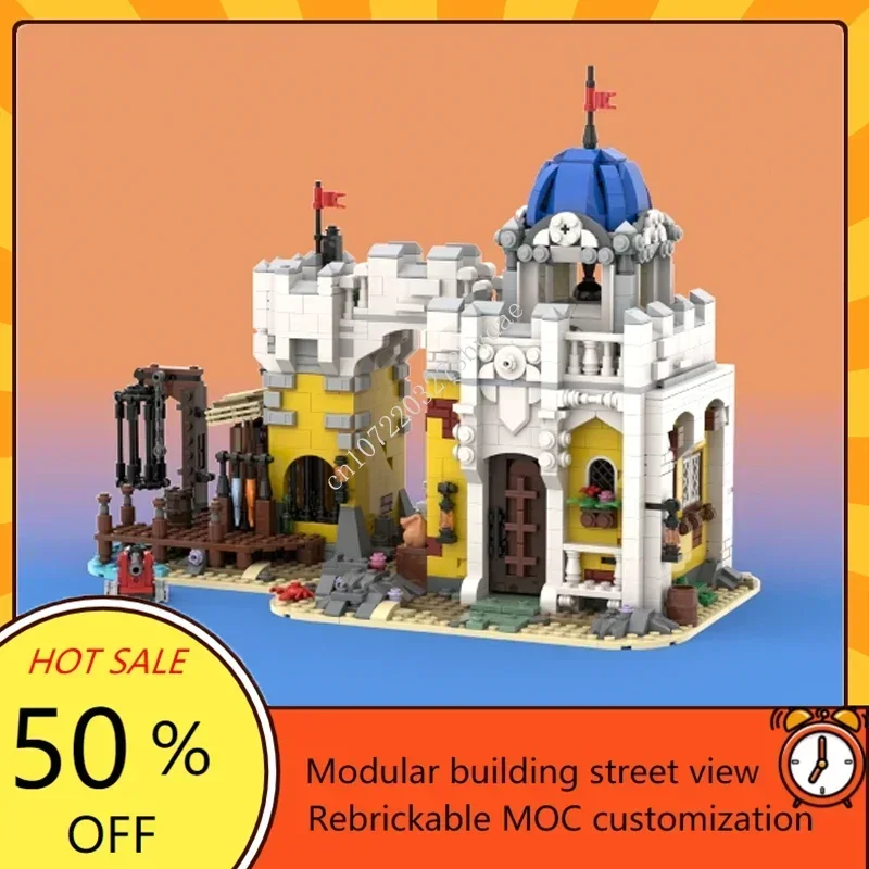 1994PCS MOC Medieval Pirates Castle Imperial Brig Model Building Blocks Technology Bricks DIY Creative Assembly Toys Kids Gifts