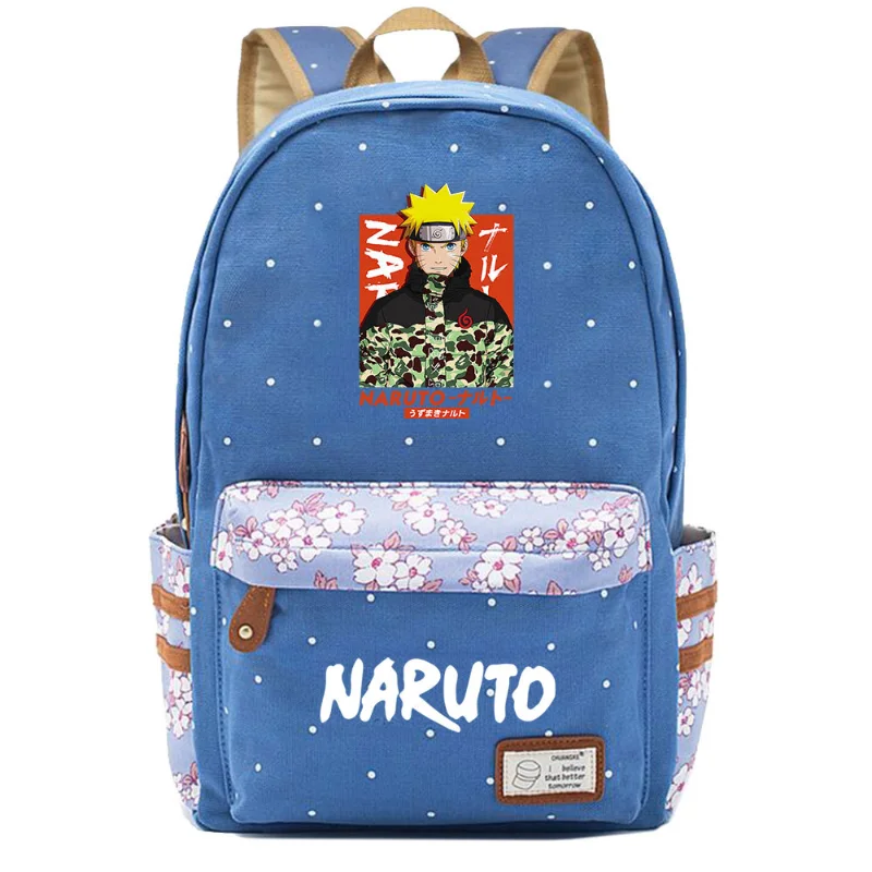 Naruto New Cartoon Student Schoolbag Large Capacity Casual and Lightweight Shoulder Pad Waterproof Stain Resistant Backpack