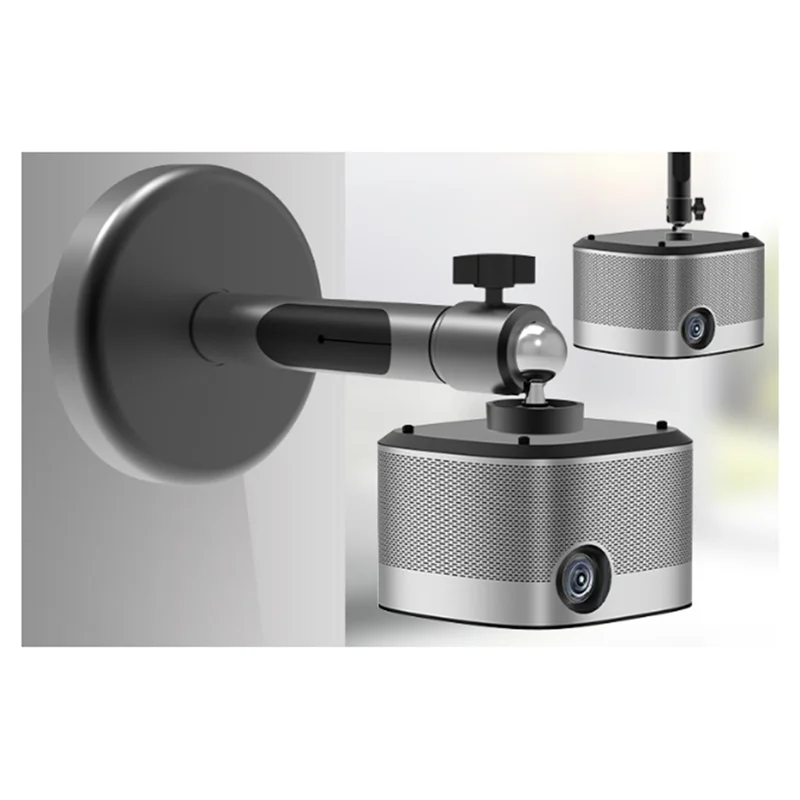 ABGI-Aluminum Alloy Ceiling Wall Projector Stand Folding Bracket 360° Rotation, Vertical 90° Adjustment Horizontal Mounting Hold