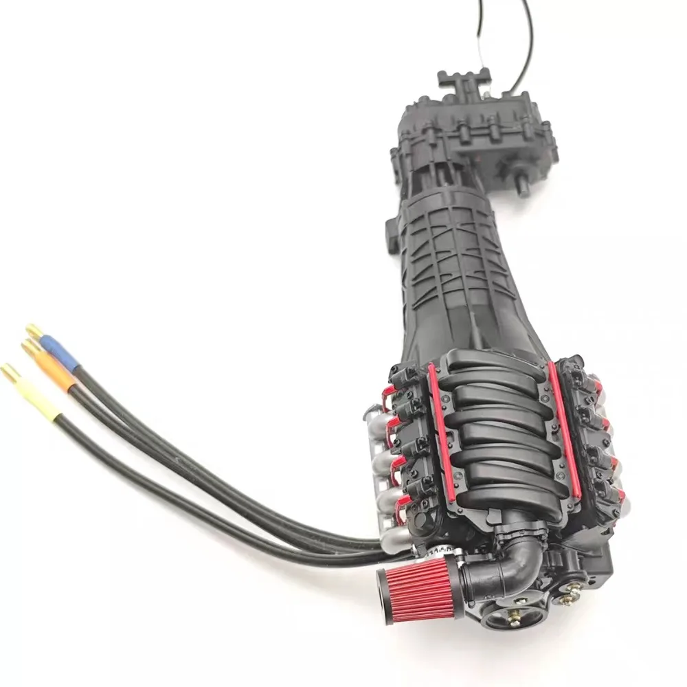 V8 Engine Model Gearbox High Low Speed Can Lock The Difference Break Transmission Engine Model 3650 Brushless Motor Accessories