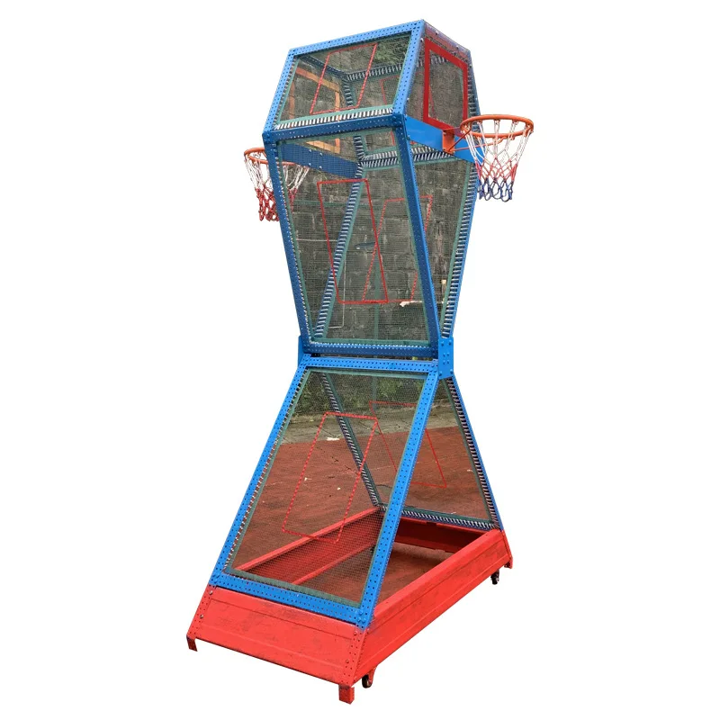 Basquete Rebound Net, Movable Training Frame, parede servindo, jogador único