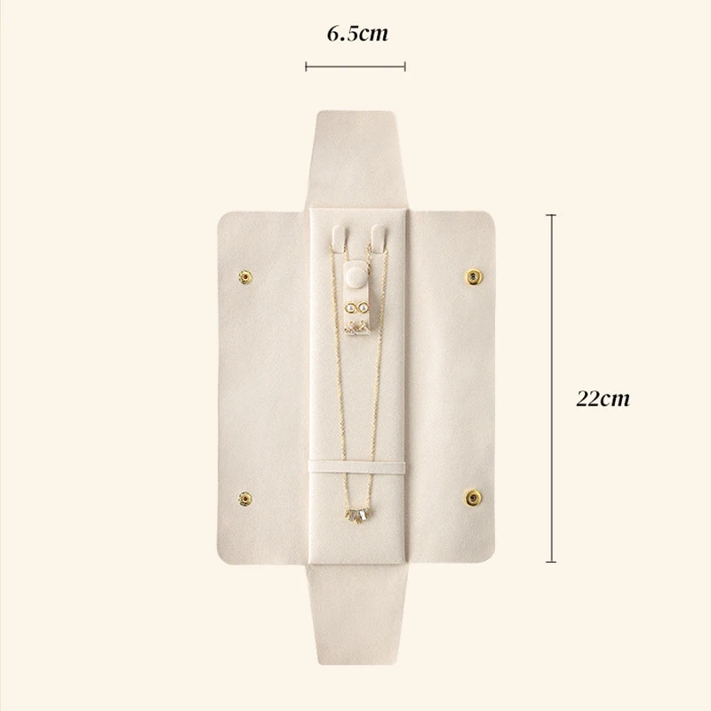 Microfiber Travel Jewelry Bags Portable Necklace Earring Ring Storage Bag Jewelry Organizer Export Packaging for Jewelry