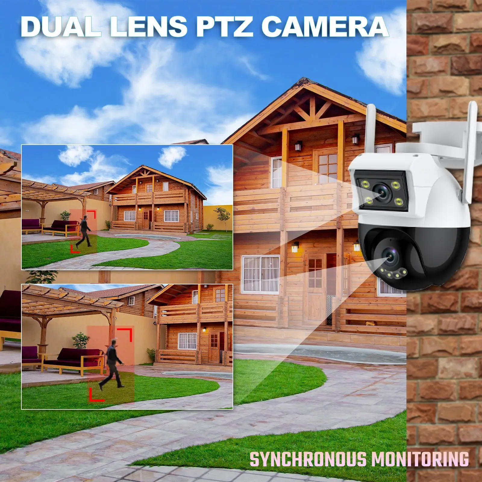 4MP 1080P iCsee/Yoosee APP Full Color Night Vision Wireless PTZ IP Dome Camera AI Humanoid Detection Home Security CCTV Monitor