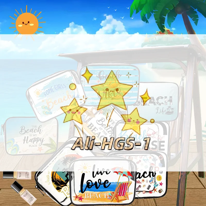 Waterproof PVC Cosmetic Bag - Transparent Travel Toiletry Organizer with Large Capacity, Beach & Pool Essentials Case