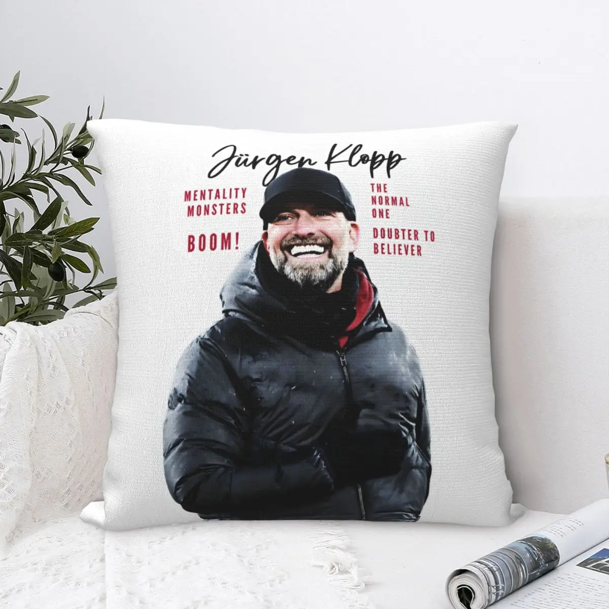 Thank You Jurgen Klopp Square Pillow Covers Polyester Couch Cushion Cover Cute Throw Pillow Case 45*45