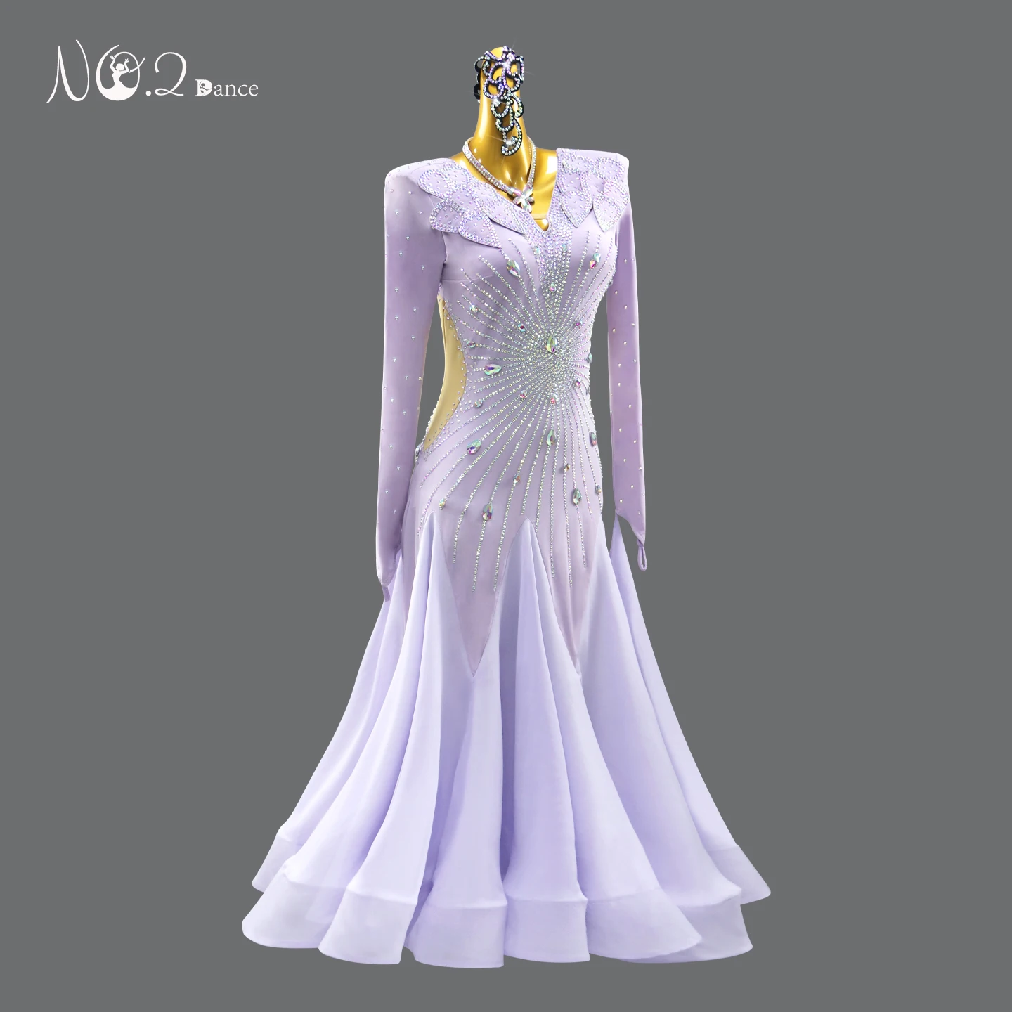 Waltz Ballroom Modern Dresses For Competition Dance Practice Wear Clothing Female Dancewear Suit Womens Kpop Stage Match Costume