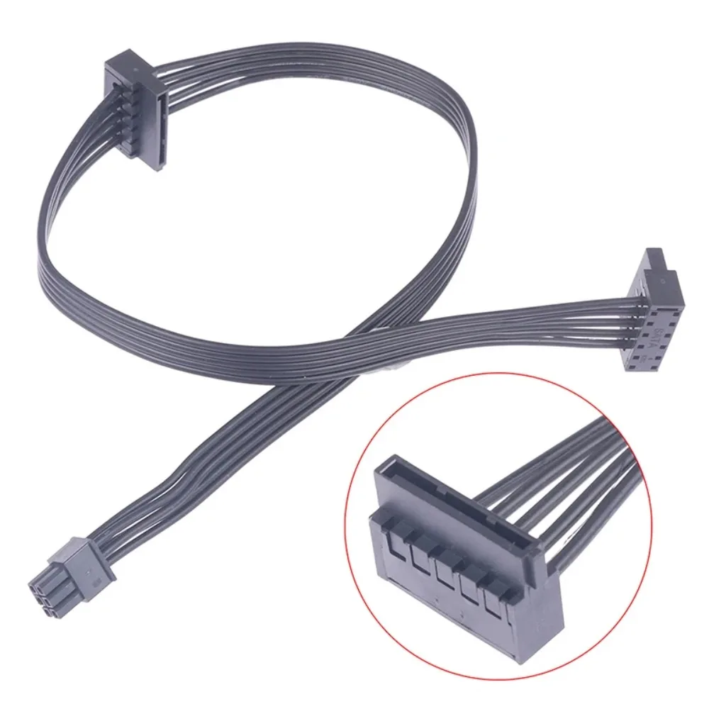 1‑to‑2 SATA Splitter Cable Mini 6 Pin‑Dual SATA Power Cord for Dell Motherboard HDD SSD Optical Drive DIY Desktop PC Hardware