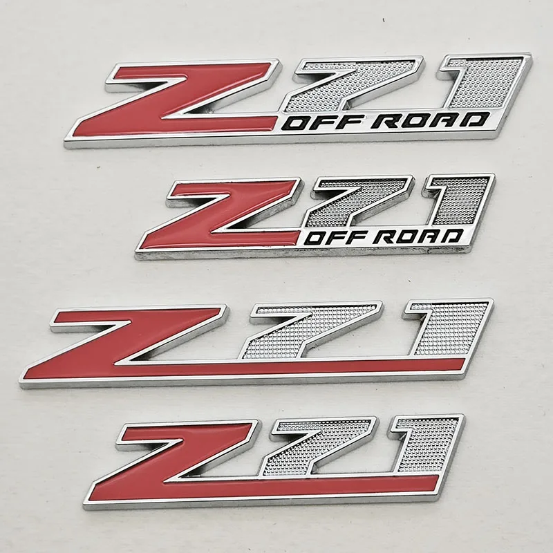 Logotipo de diseño de coche de Metal 3D Z71 Z71, insignia de maletero todoterreno, emblema de rejilla delantera, pegatina para Chevrolet Silverado Colorado Cheyenne