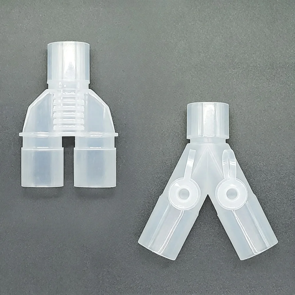 Y Shape Connector Respiratory Anesthesia Tube Straight Connection Adapter Breathing Circuit Corrugated Tube