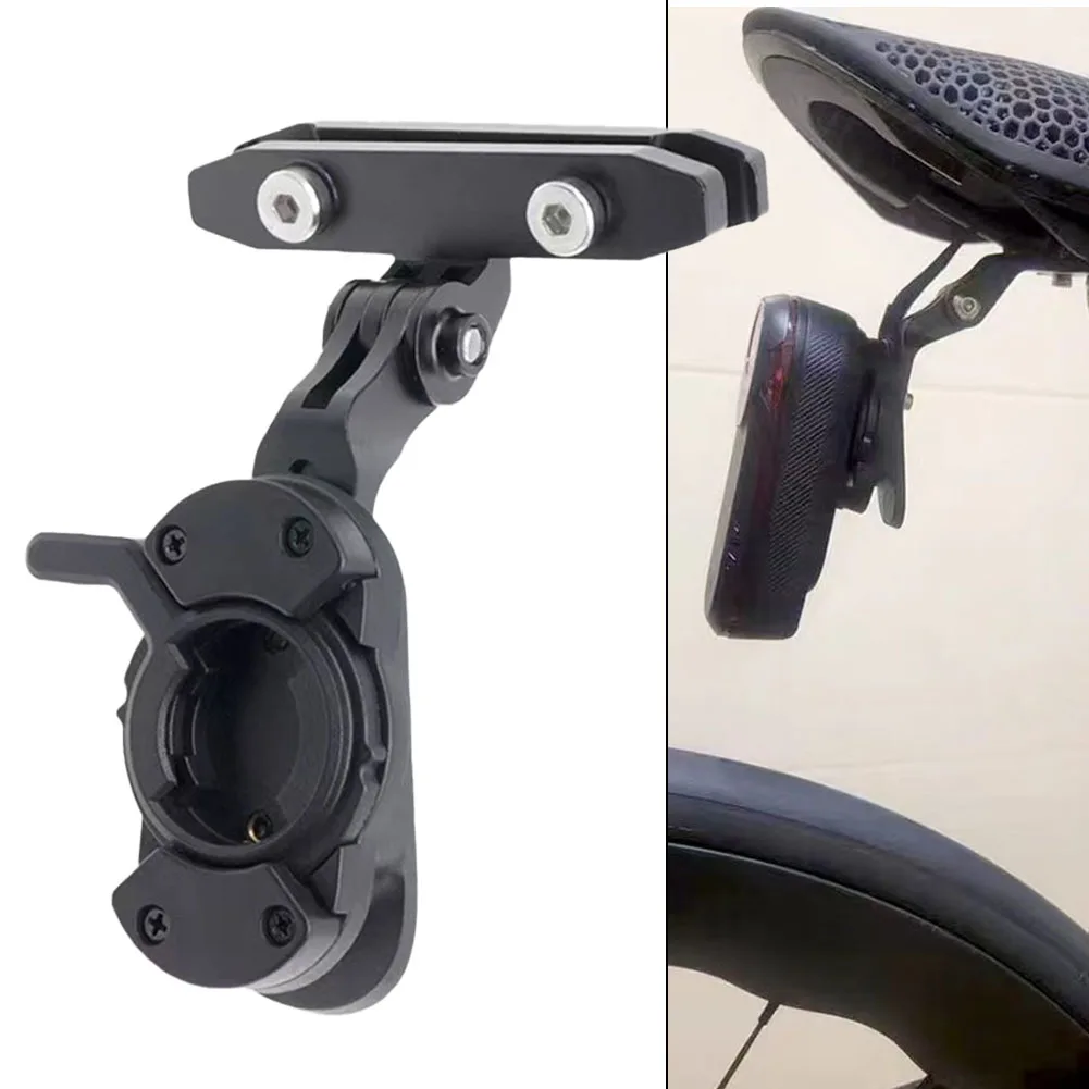 Bicycle Taillight Bracket Aluminum Alloy Tail Light Seat For Garmin Varia RCT715 Bike Lamp Base Replacement Accessories