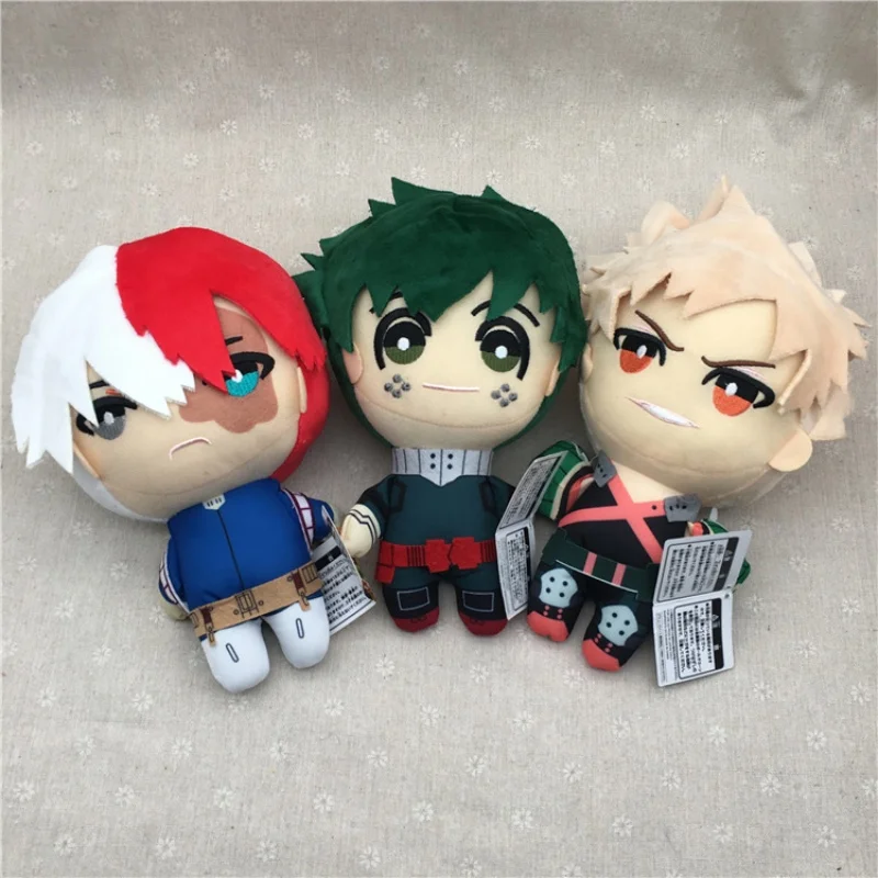 

Anime 13cm My Hero Academia Plush Toys Cartoon Izuku Midoriya Katsuki Bakugou Shouto Todoroki Stuffed Dolls Kids Gifts