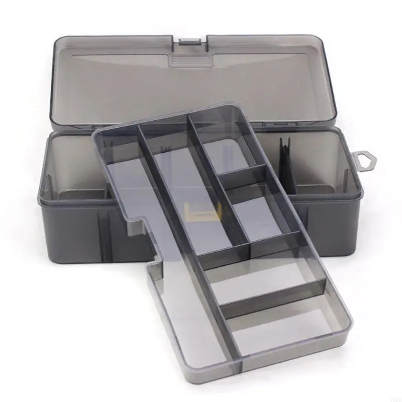 12PF Multi-division Dual Layer Tool Storage Box Multifunctional Organize Fishing Lure