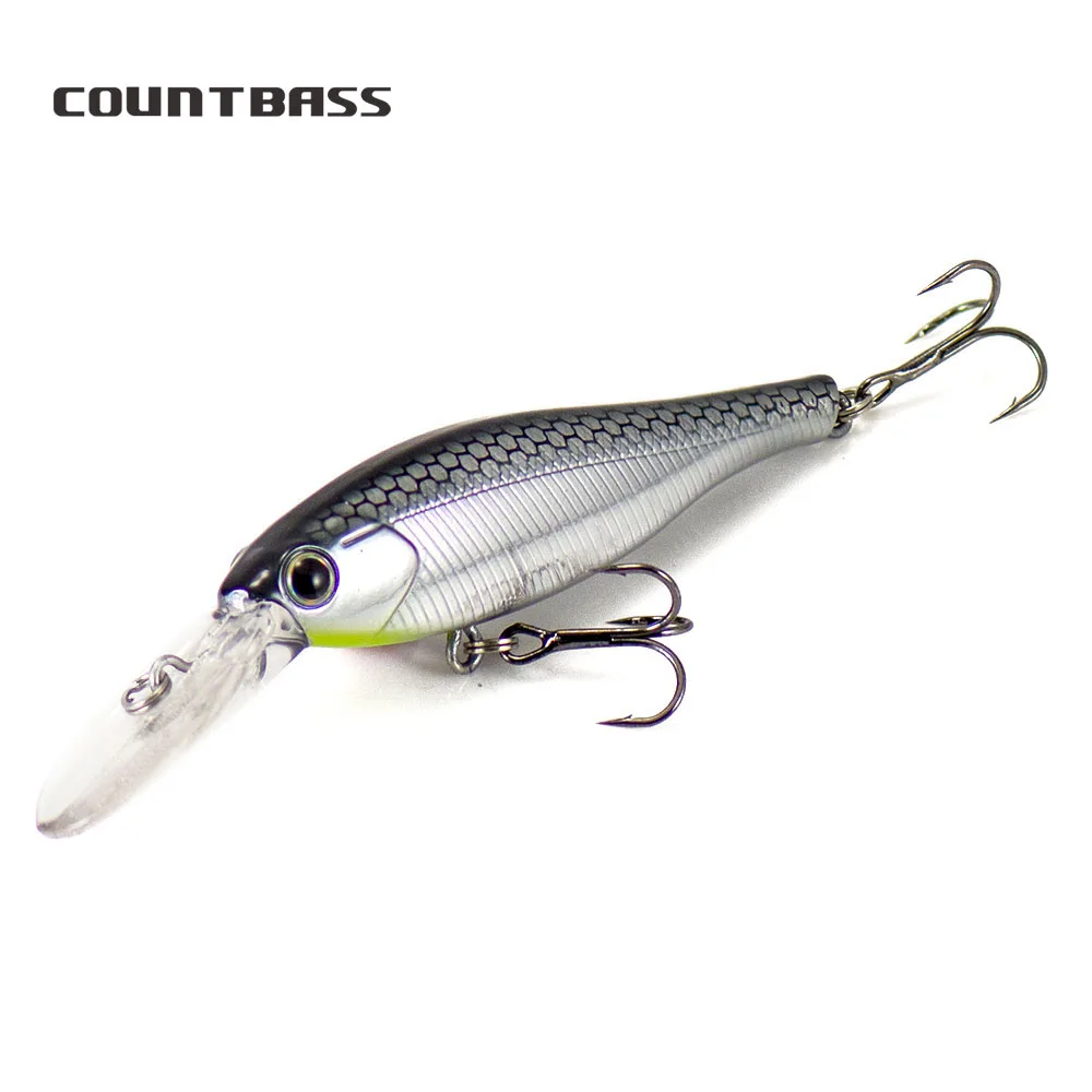 

COUNTBASS Floating Wobblers 70mm 2-3/4" 7.3g 1/4 oz. Dive 1.5-2m Minnow Plug Fishing Lures La Peche Au Leurre Haidbaits