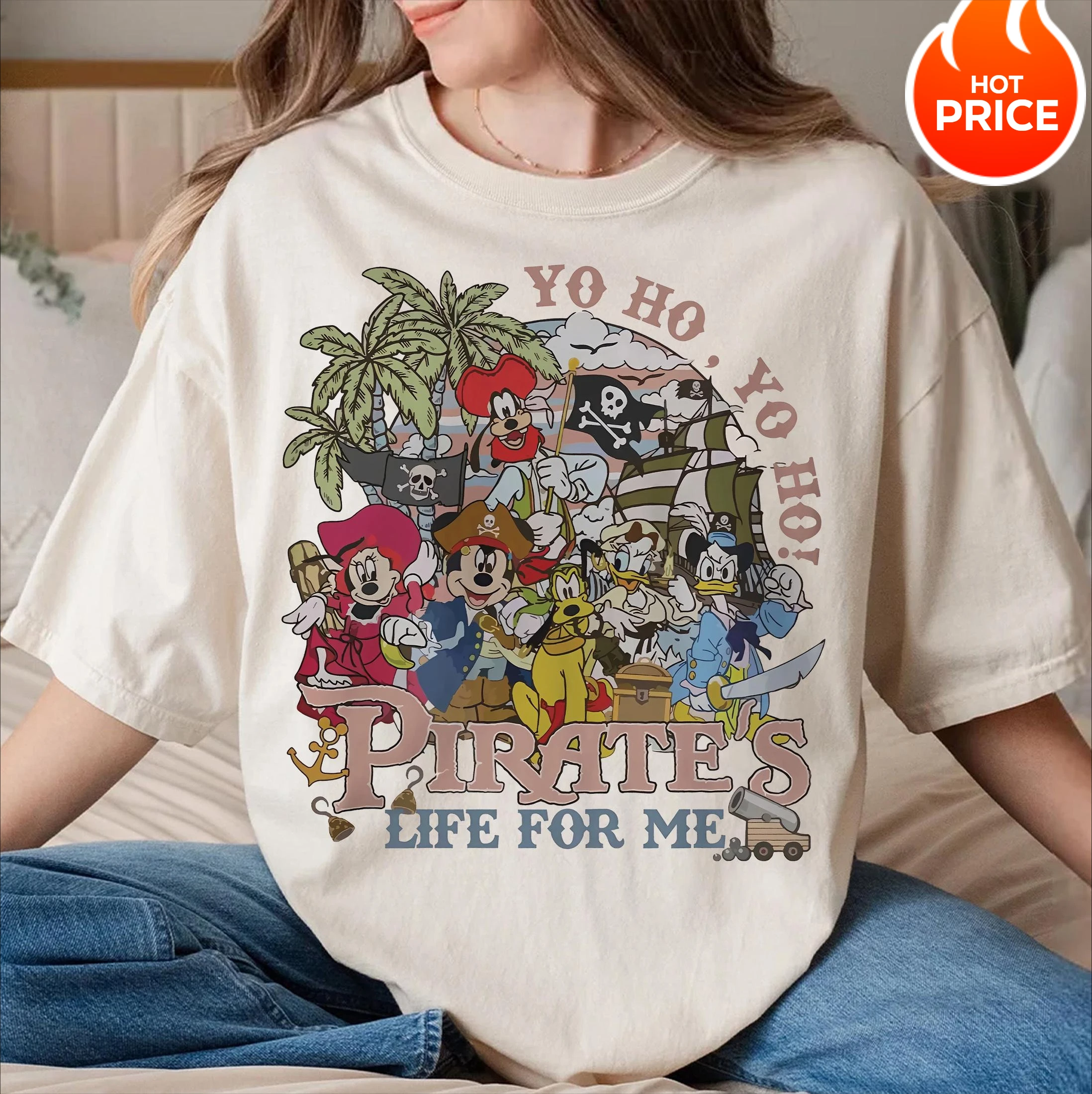 La vita retrò dei pirati per me Topolino e gli amici Maglietta Disney Pirati dei Caraibi Maglietta Disney Maglietta Disney Family Trip