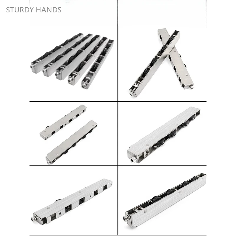 1PCS stainless steel shell copper wheel heavy-duty plastic steel aluminum alloy glass sliding door pulley hardware accessories