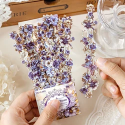10pcs Vintage Rose Plant PET Stickers Junk Journal Scrapbooking Materials Diary Deco Sticker School Account Aesthetic Stationery