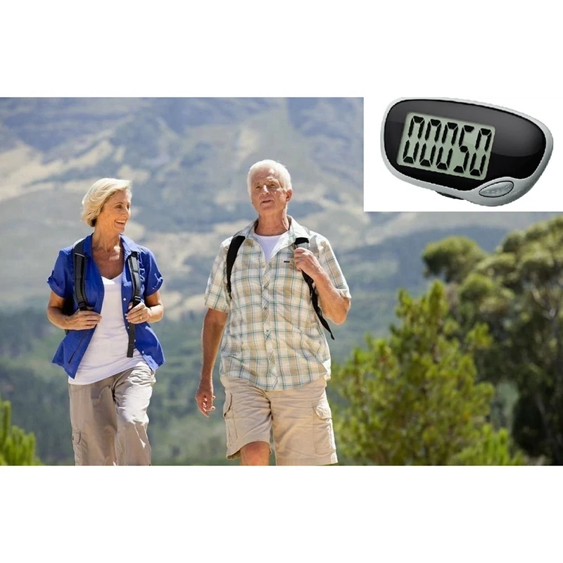 Pedometer For Walking With Big Display And Belt Clip For Men Women Kids And Elders