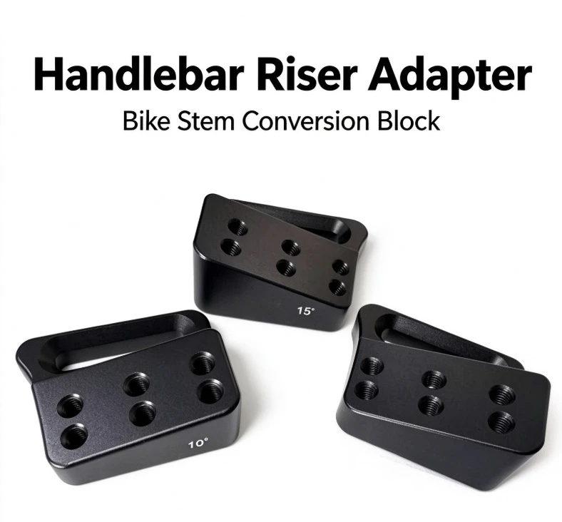 HB052 Handlebar Riser Spacer Mount Bridge Adapter Elbow Pad Repair Part Cycling Bicycle Stem Extender Code Table Bracket Convert