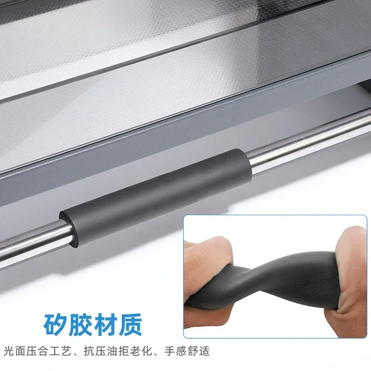 Cabinet hanging cabinet pull-down rack seasoning pull basket aluminum alloy storage pull-down basket, kitchen lift pull basket