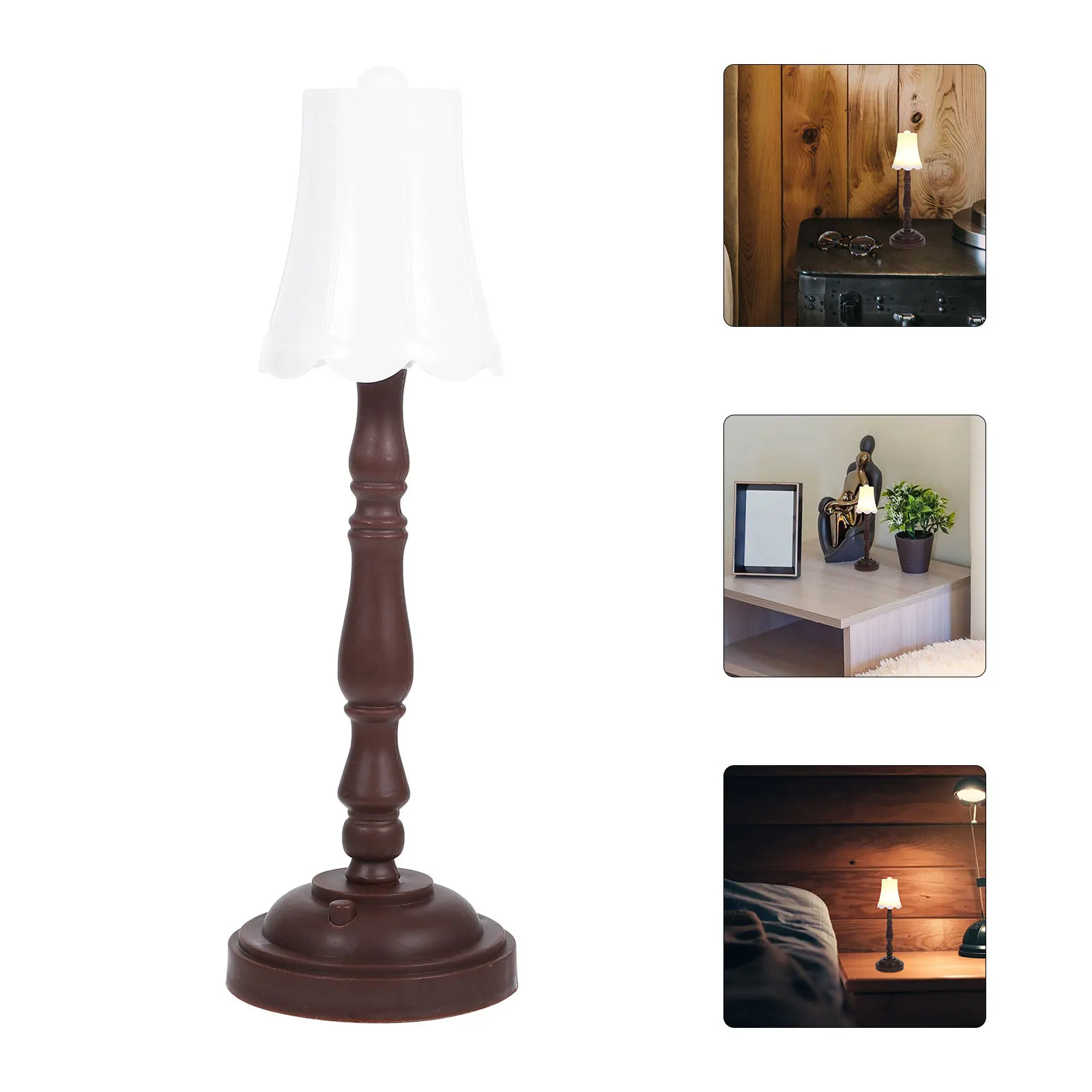 

2Pcs Vintage Night Light Retro Creative Table Bedside Lamp Bedroom Small Night Lamp Decorative Room Lighting Room Decor