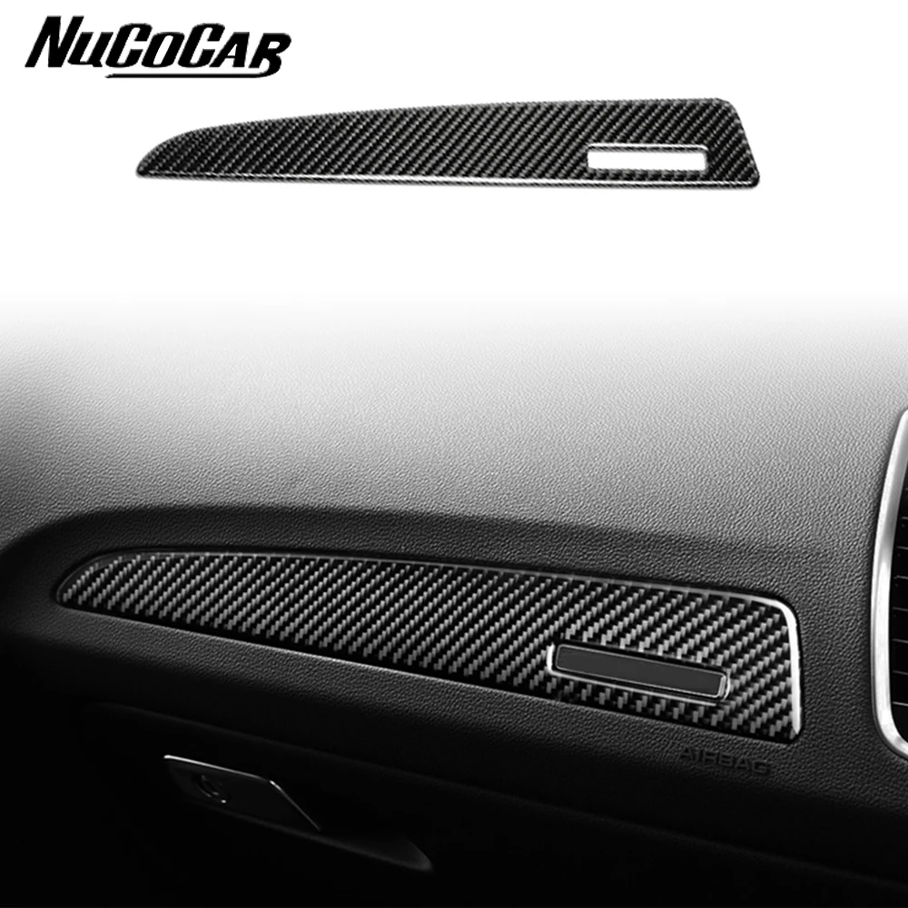 شريط لوحة قفزة طيار مشترك من ألياف الكربون ، إكسسوارات سيارة داخلية ، ملصقات زخرفية ، أودي Q5 ، SQ5 ، 8R ، من من من ألياف الكربون