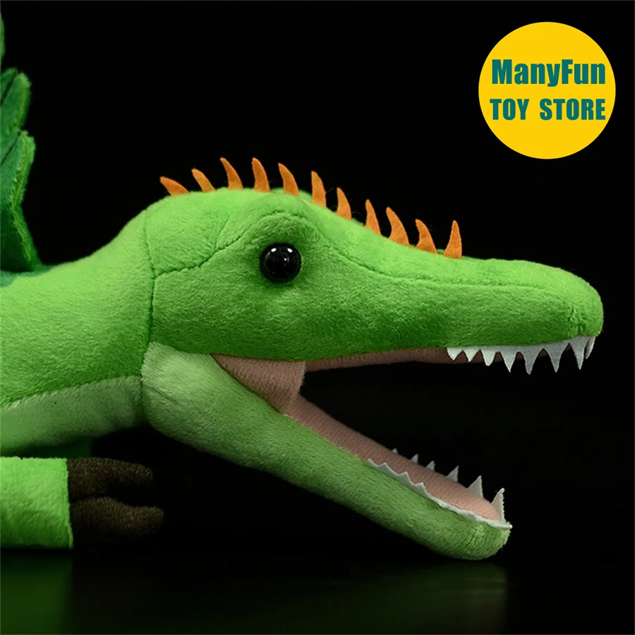 Spinosaurus Plush Toy High Fidelity Dinosaur Plushie Jurassic Peluche Lifelike Stuffed Animals Simulation Doll Kawai Toy Gifts