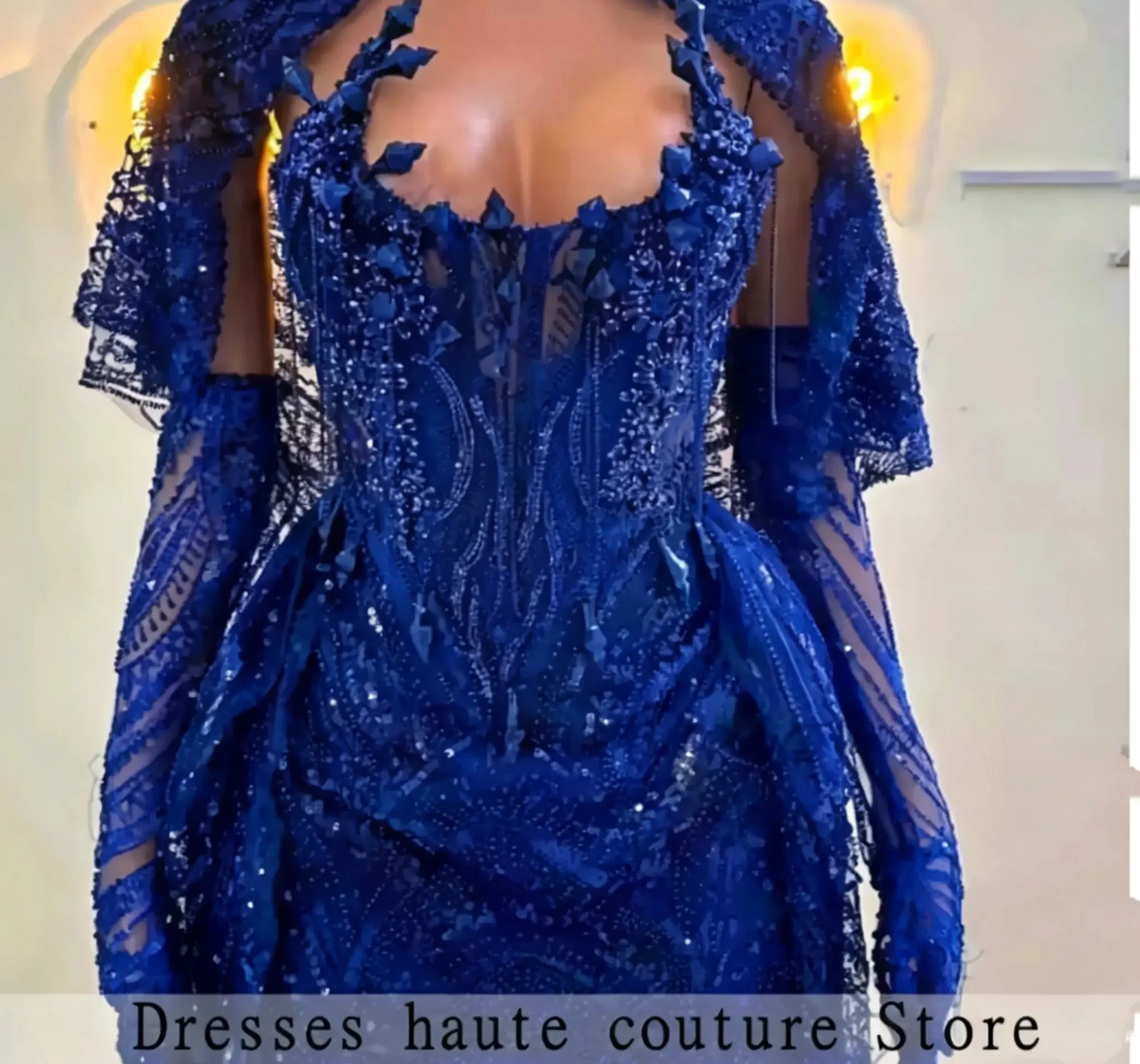 New Customized Shiny Black Luxury Mini Short Prom Dresses With Glove For Black Girl Sparkly Party Gown Mini Cocktail Robe De Bal image 4