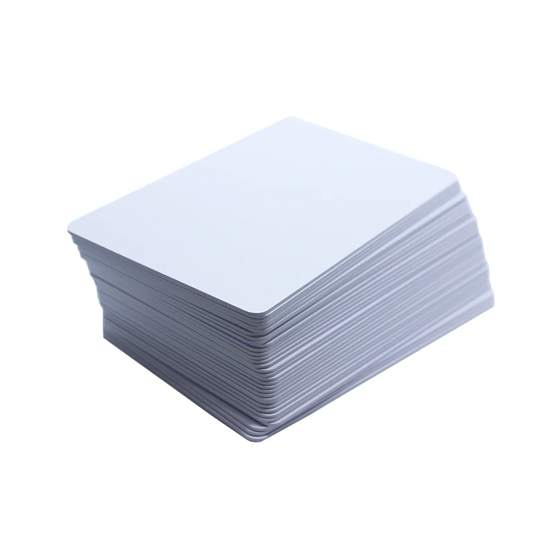 100pcs  a lot LF HF UHF PVC RFID Blank Card 9662 Contactless White Card NFC Access Control System Membership Management