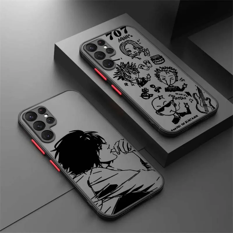 

Death Note Popular Cartoon For Samsung A73 A72 A71 A55 A54 A53 A52 A51 A35 A25 A15 A14 5G Frosted Translucent Phone Case