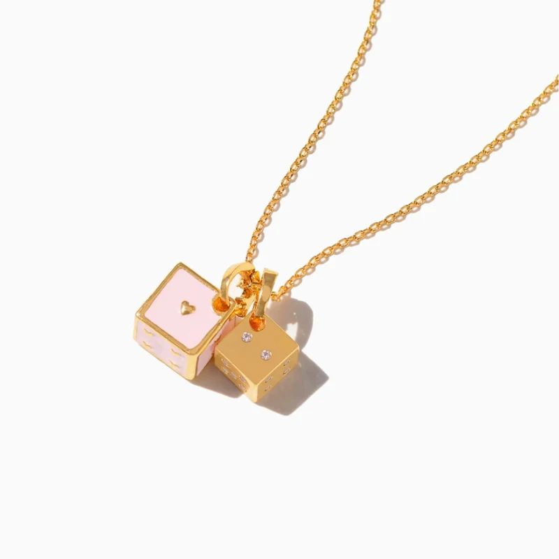 

Just Roll With It Necklace Female Lucky Dice Necklace Jewelry