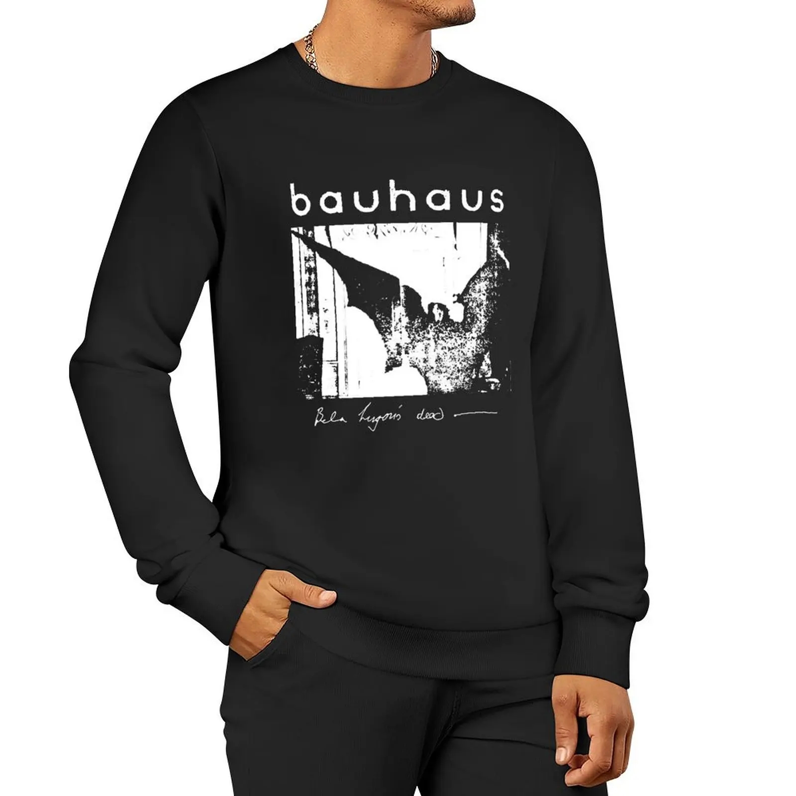 

Bauhaus - Bat Wings - Bela Lugosis Dead Pullover Hoodie autumn mens clothing anime clothing sweatshirts men