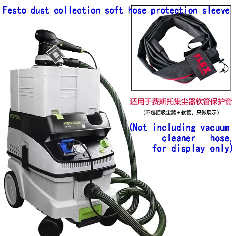 

FLEX 3.9m Dry Grinder Vacuum Hose Protector for Angle Grinder, Thickened Cloth Sleeve for Mak Flexible Hose