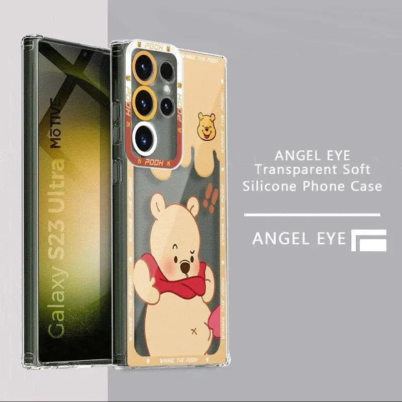 Winnie The Pooh Phone case For Samsung Galaxy S20 FE S24 Ultra S21 S22 S23 5G S10 Plus Note 20 Ultra 10 Plus S23 FE