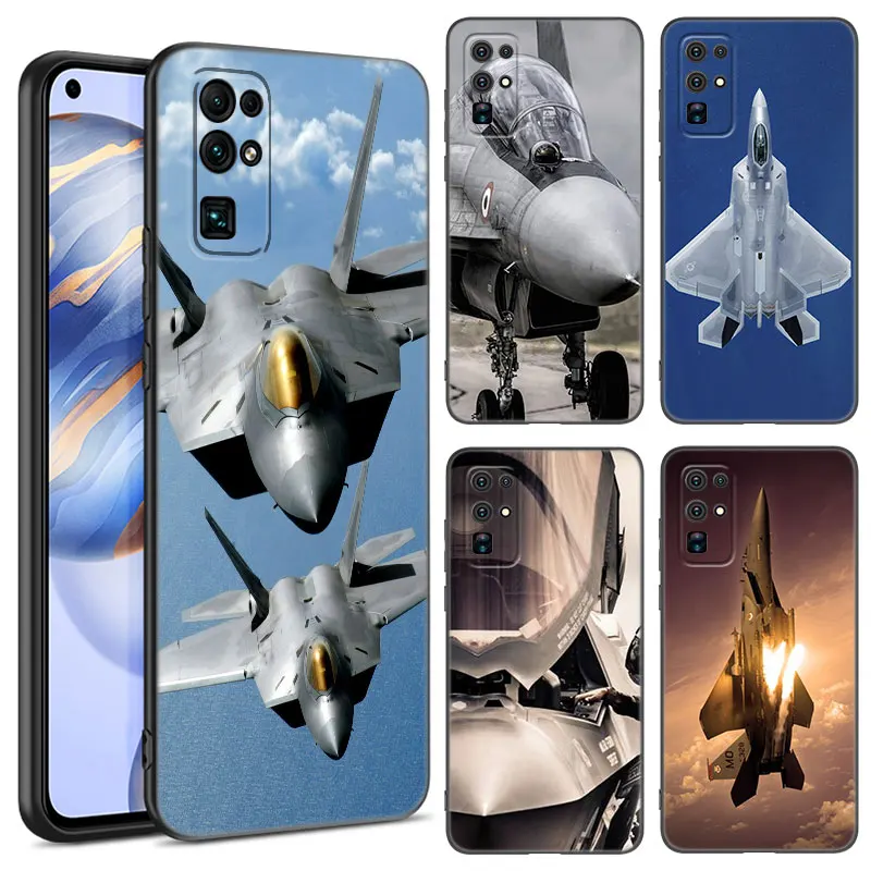 Air Force Fighter Phone Case For Huawei Honor 70 90 Lite X40 GT X50 i X5 Plus X6A X6S X7A X8A X8B X6 X7 X8 X9 4G X9A X9B 5G