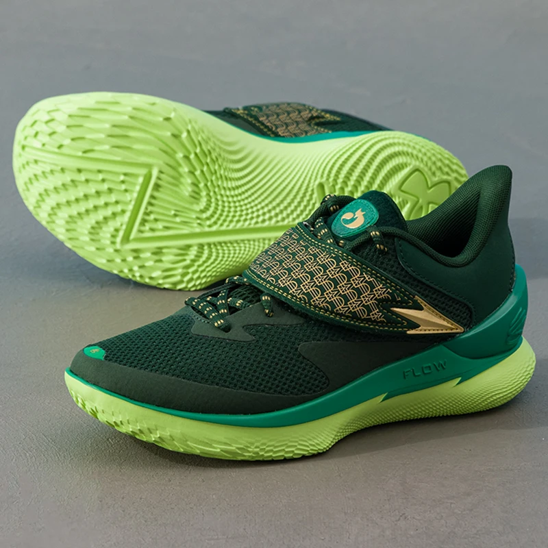 Tênis de basquete masculino Under Armour, tênis de treinamento em quadra, resistente ao desgaste, leve, com amortecimento, tênis esportivo 6005396-301